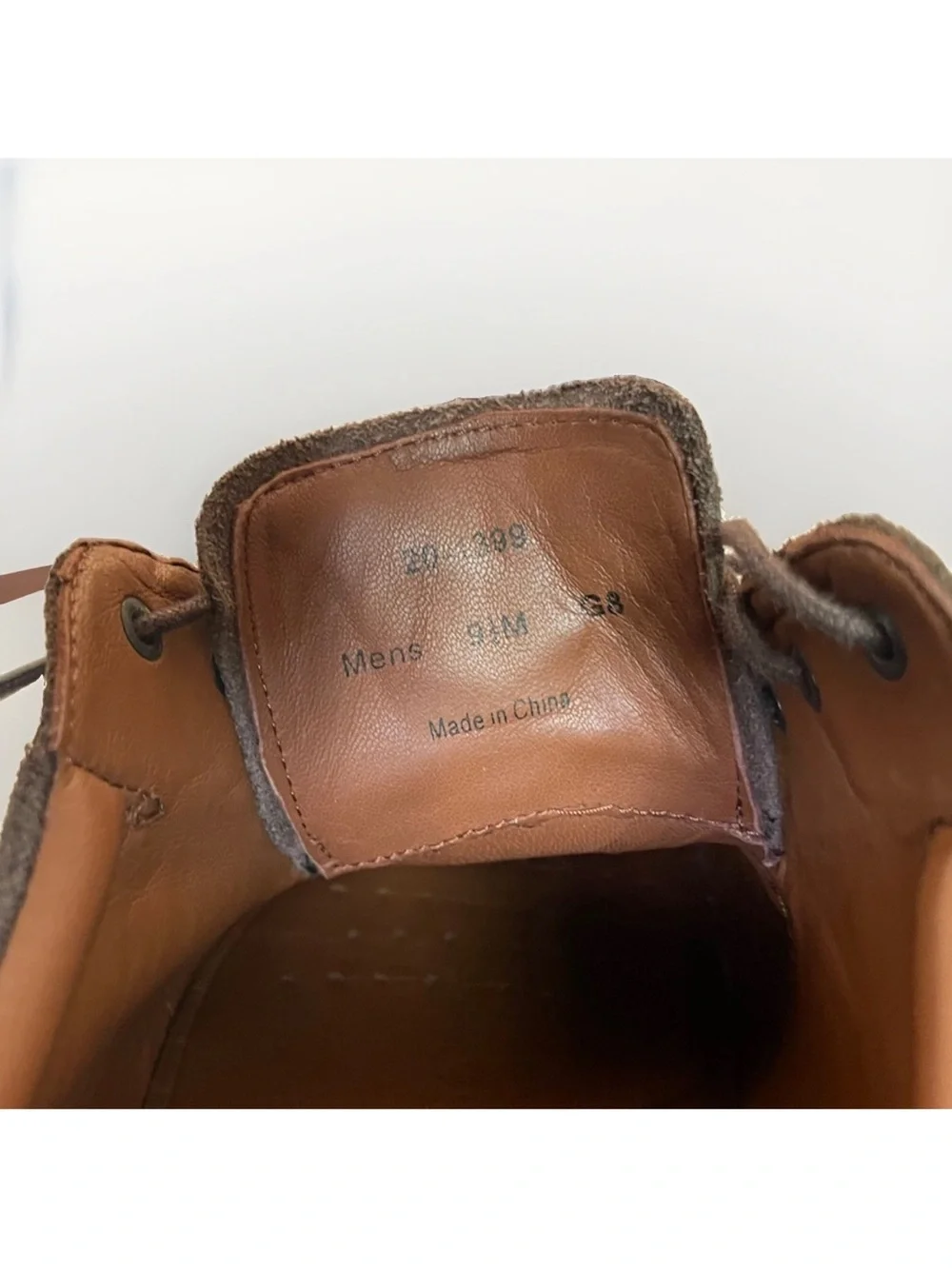 Johnston & Murphy imperfections worn that